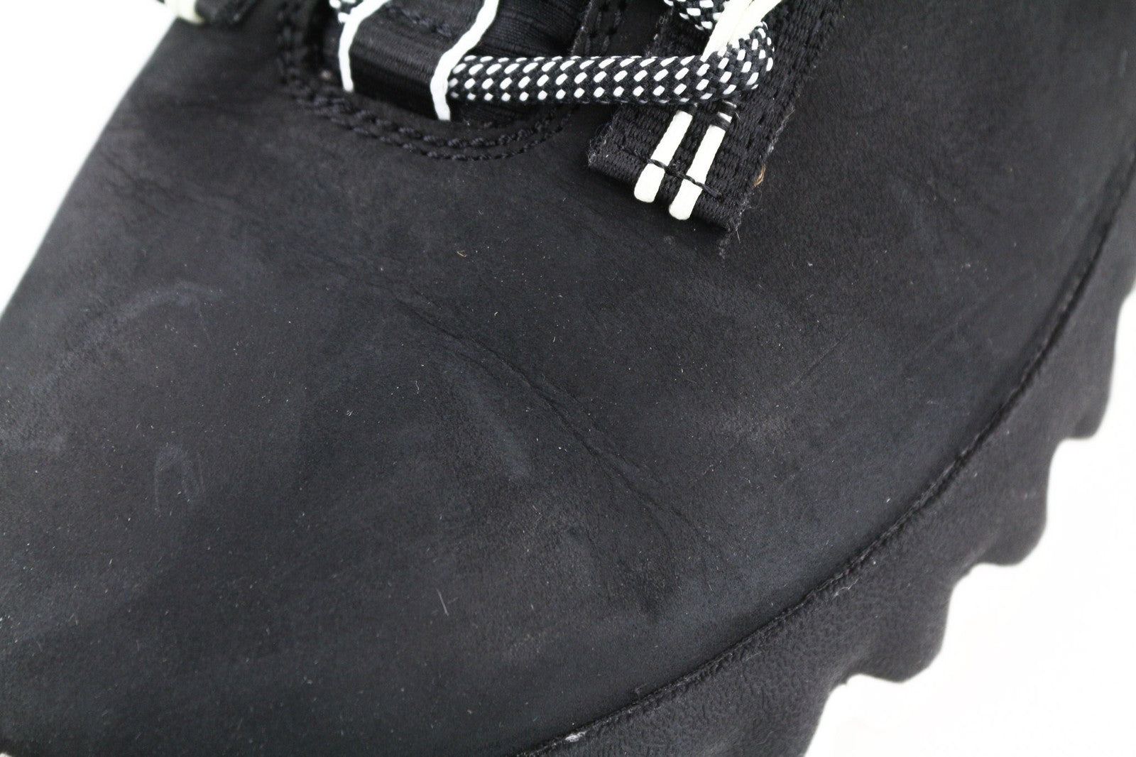 TIMBERLAND vyriški sportbačiai EU41.5 7.5 juodi odiniai žali Stride suvarstomi žemi bateliai 