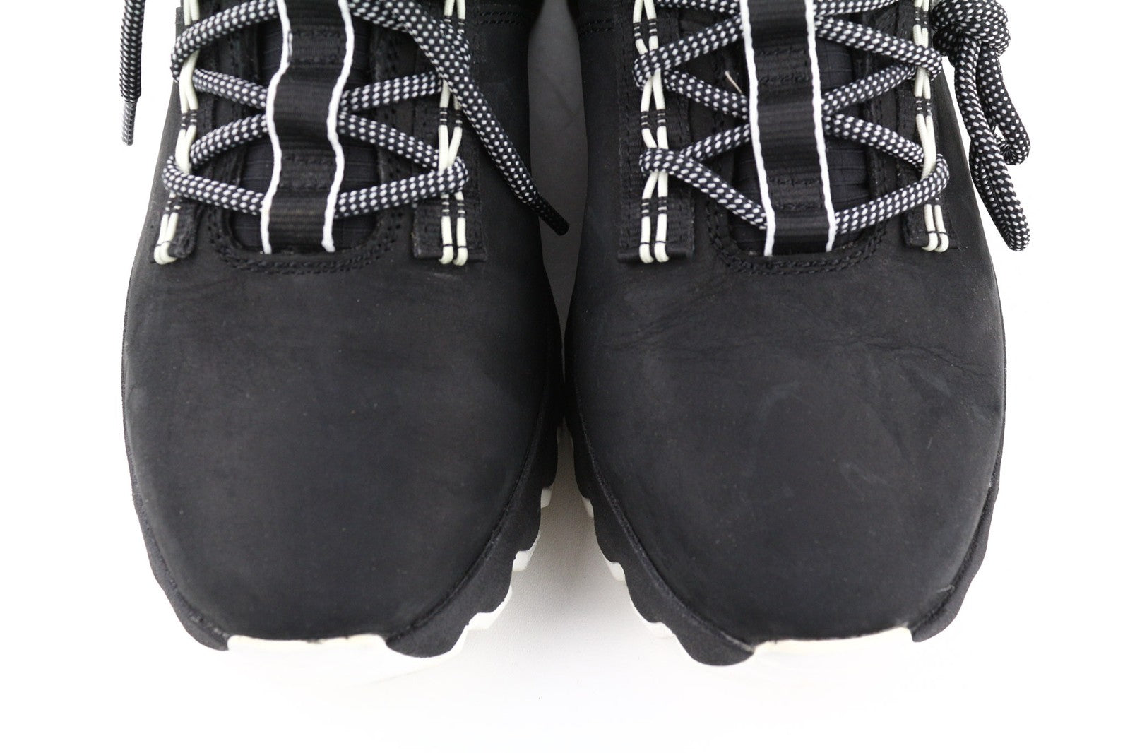 TIMBERLAND vyriški sportbačiai EU41.5 7.5 juodi odiniai žali Stride suvarstomi žemi bateliai 