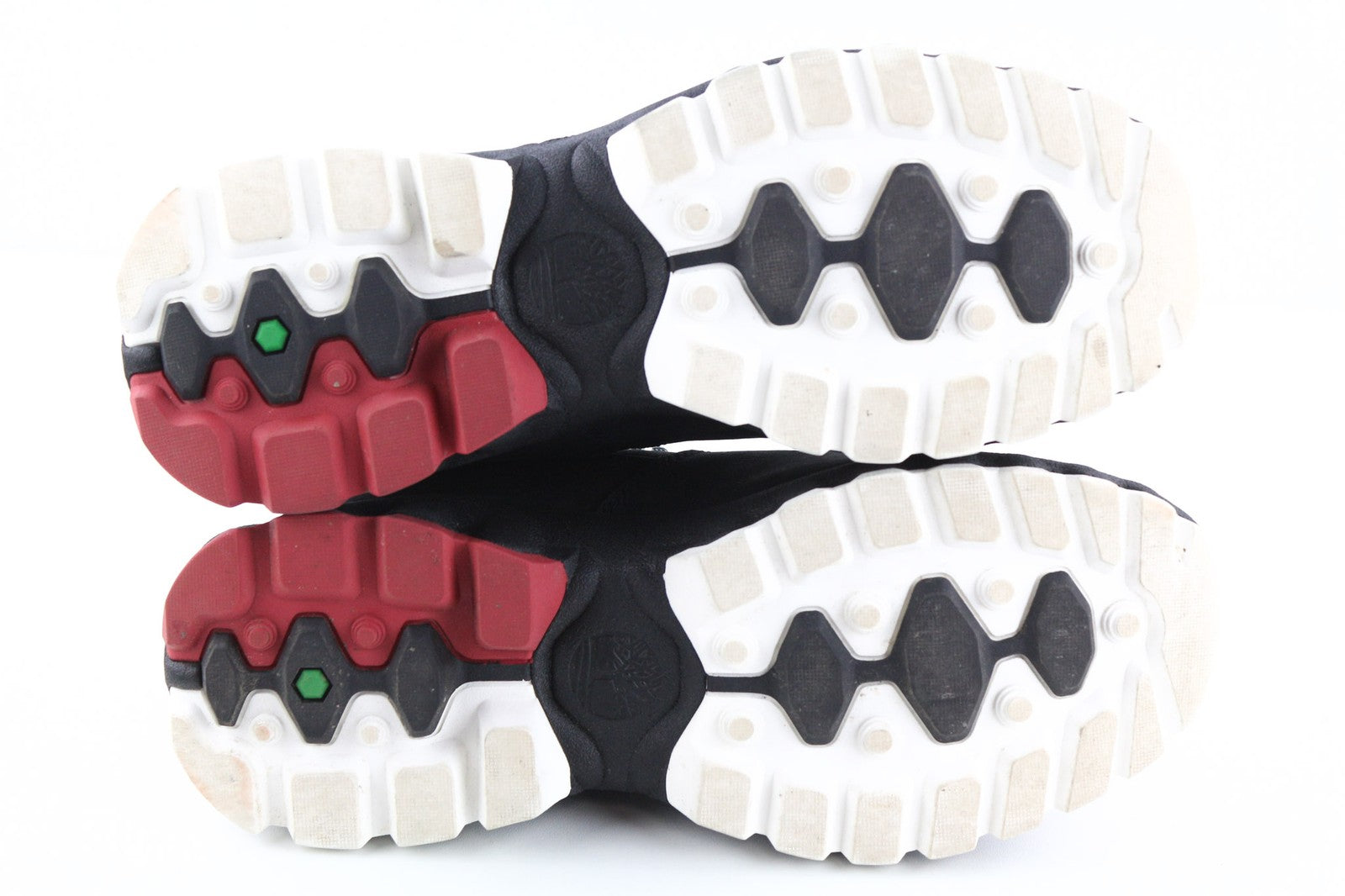 TIMBERLAND vyriški sportbačiai EU41.5 7.5 juodi odiniai žali Stride suvarstomi žemi bateliai 