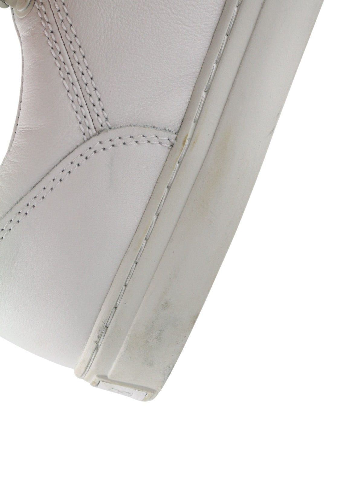 TIMBERLAND vyriški sportbačiai EU44.5 UK10 balti odiniai su raišteliais, žemi viršutiniai apvalios nosies. 