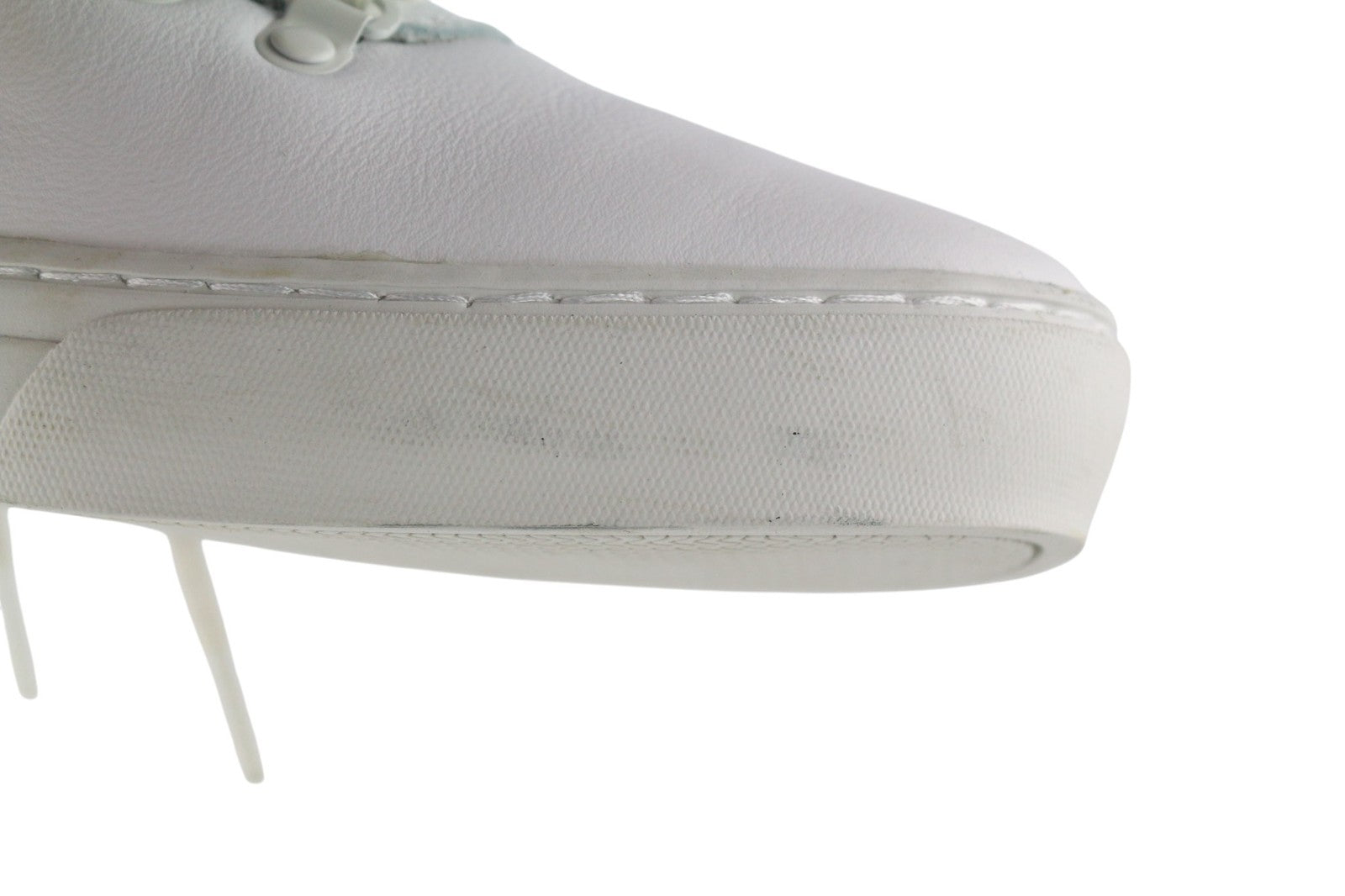 TIMBERLAND vyriški sportbačiai EU44.5 UK10 balti odiniai su raišteliais, žemi viršutiniai apvalios nosies. 