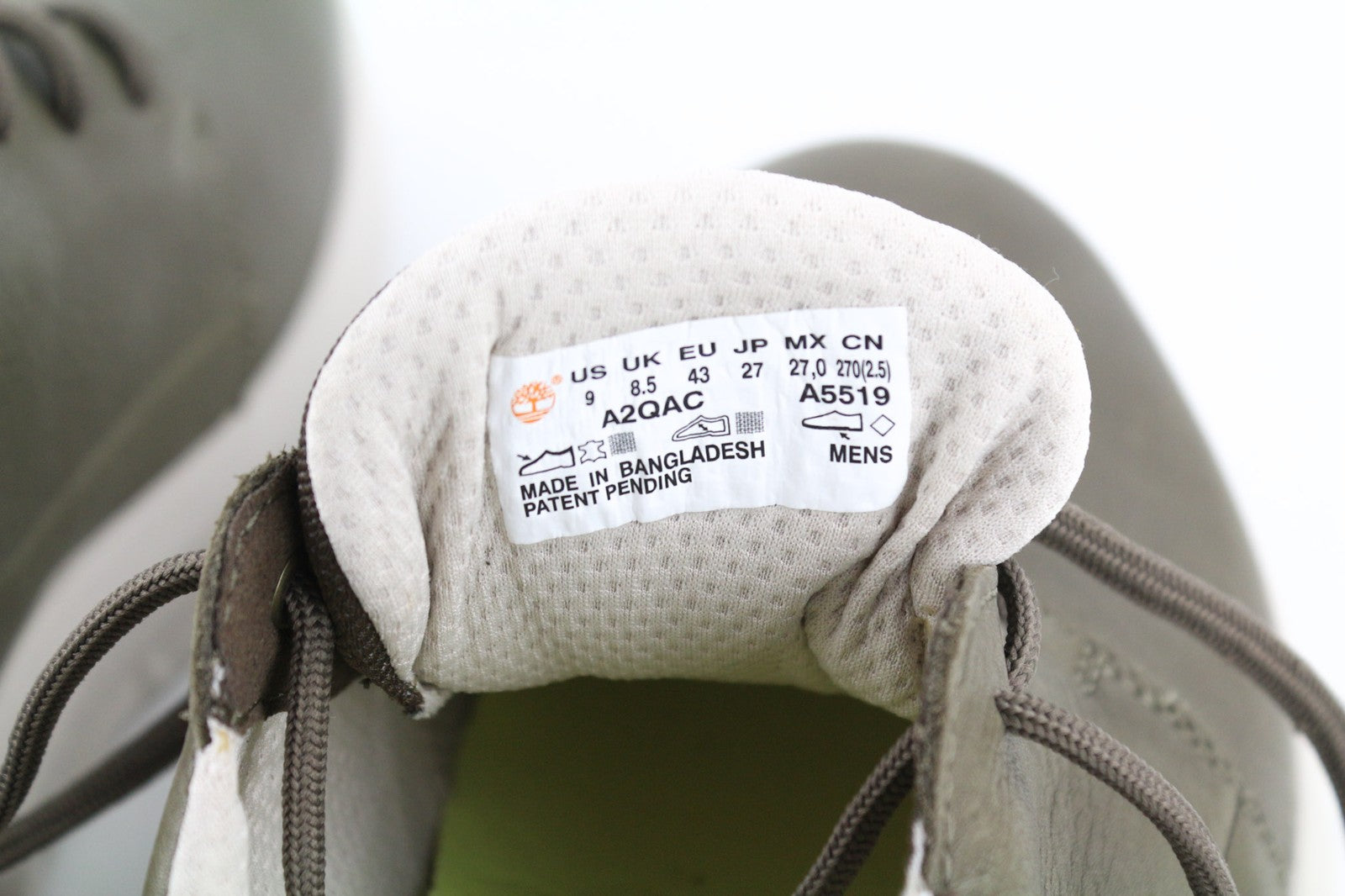 TIMBERLAND A2QAC vyriški sportbačiai EU43 UK8.5 odiniai, žali, suvarstomi žema pado forma. 