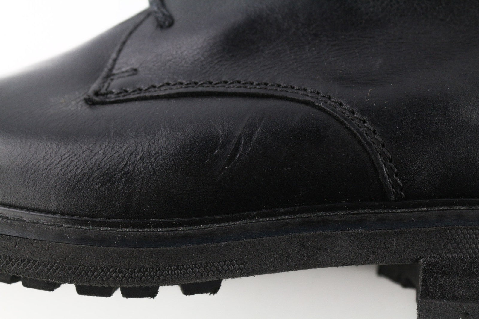 TIMBERLAND A2KCW Men's Shoes EU43 UK8.5 Black Leather High Top Lace Up Boots Tab