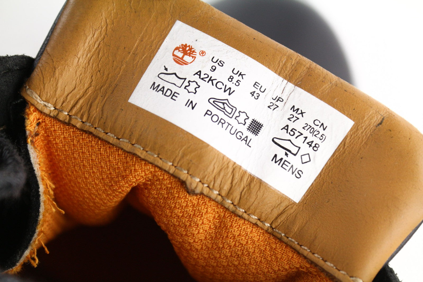 TIMBERLAND A2KCW vyriški aukštakulniai batai EU43 UK8.5 juodi odiniai aulinukai su raišteliais 