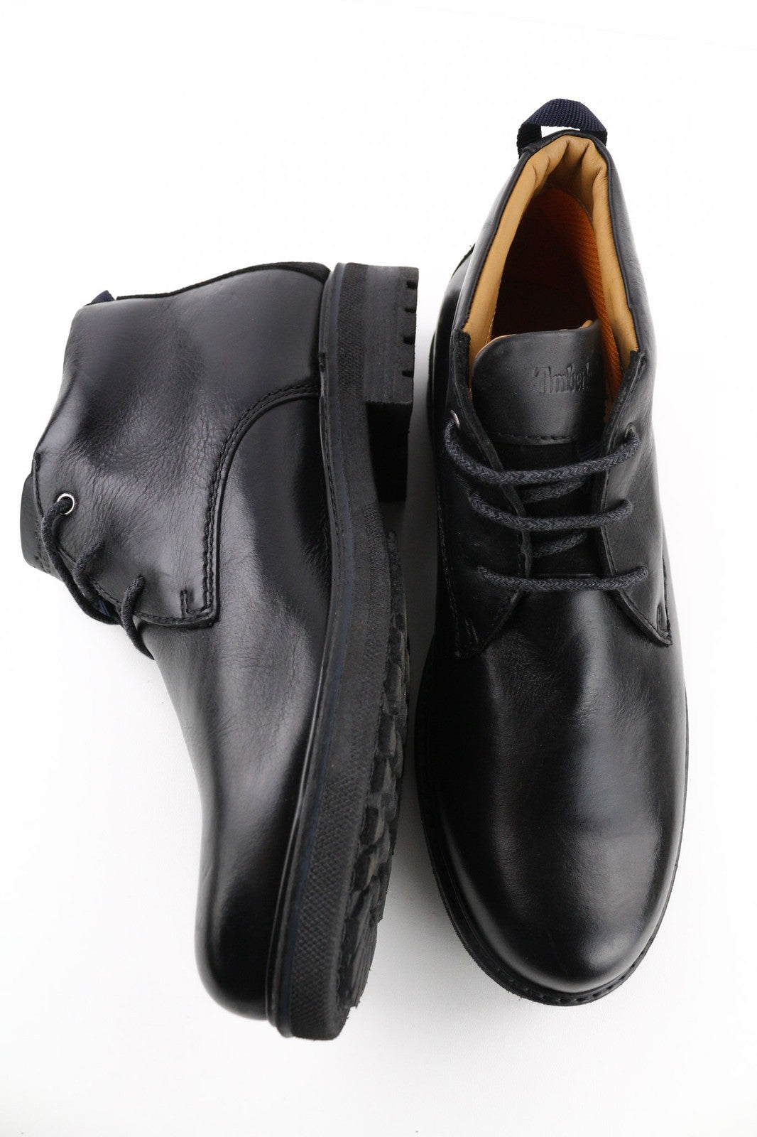 TIMBERLAND A2KCW vyriški aukštakulniai batai EU43 UK8.5 juodi odiniai aulinukai su raišteliais 