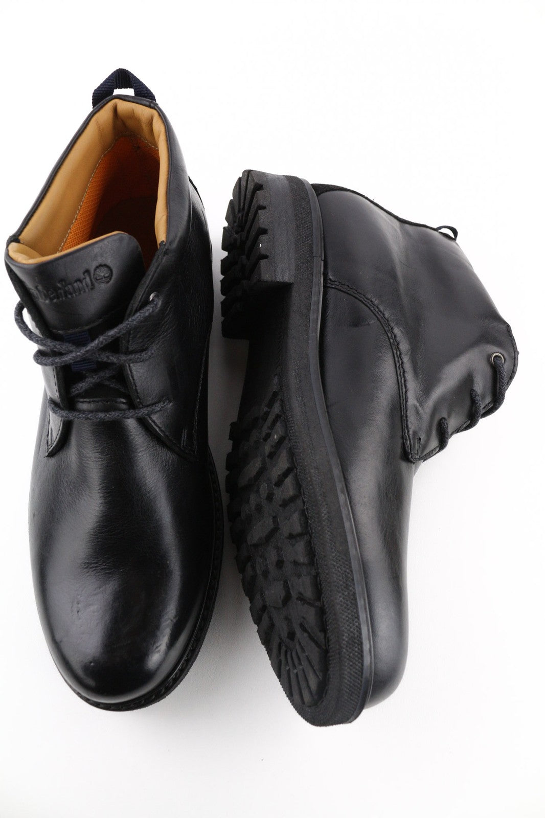 TIMBERLAND A2KCW vyriški aukštakulniai batai EU43 UK8.5 juodi odiniai aulinukai su raišteliais 