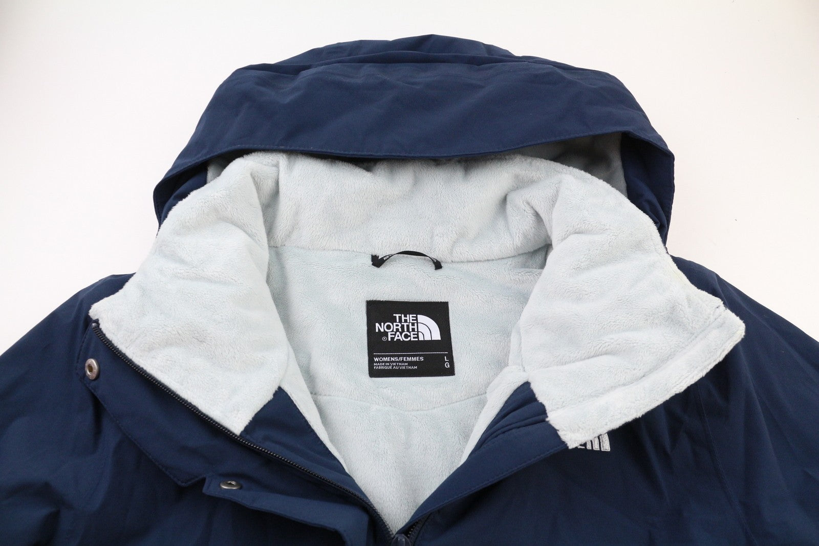 „The North Face Inlux“ moteriška L dydžio „Dryvent“ paminkštinta striukė su vilnos pamušalu ir nuleidžiama nugara. 