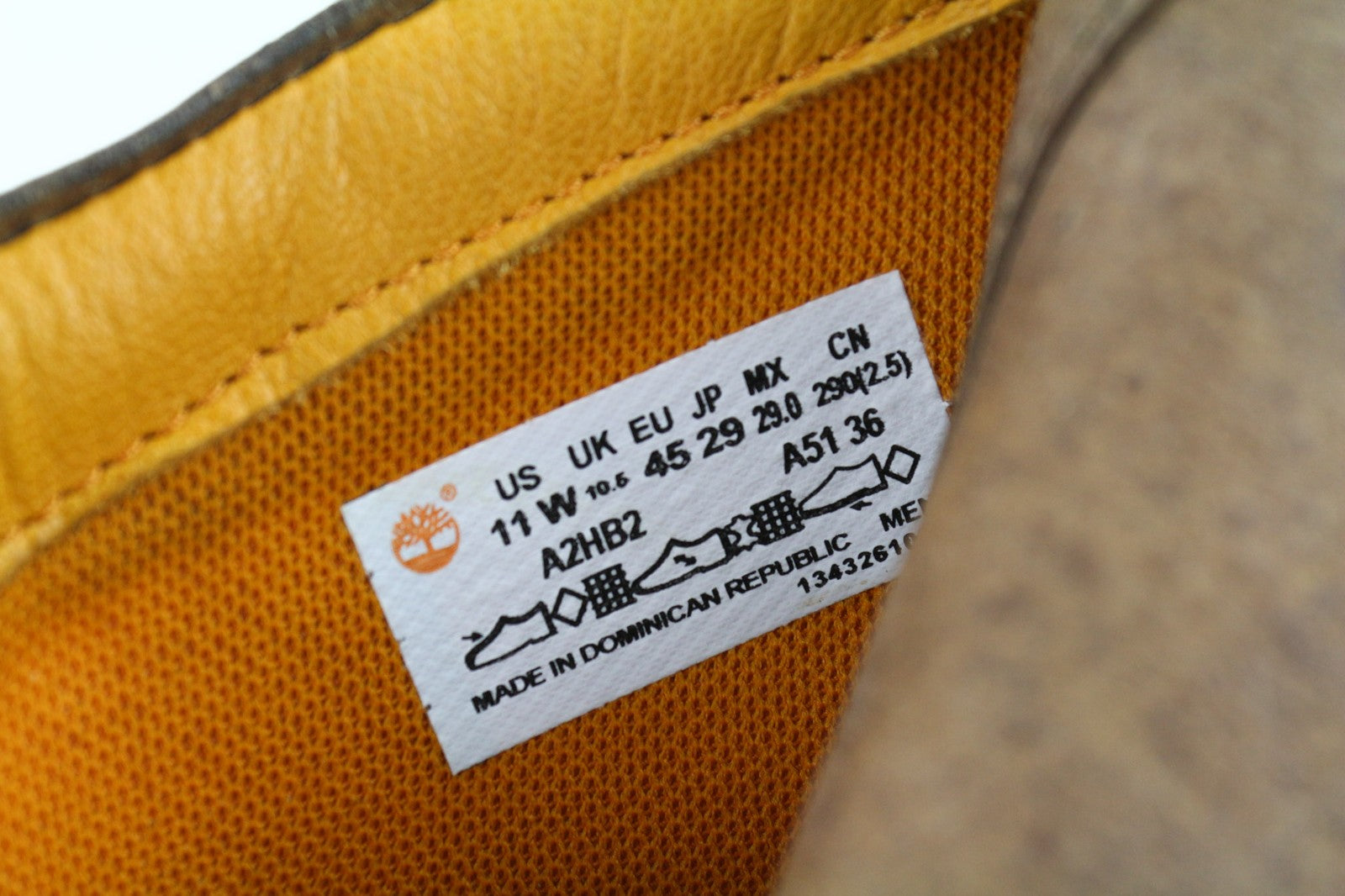 TIMBERLAND A2HB2 vyriški rudi ReBOTL odiniai batai EU45 UK10.5 su raišteliais 