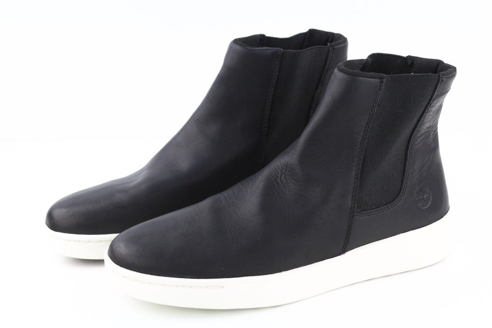 TIMBERLAND A2FUS moteriški juodi ReBOTL batai, odiniai, aukštakulniai, EU41, UK7.5, šoniniai 