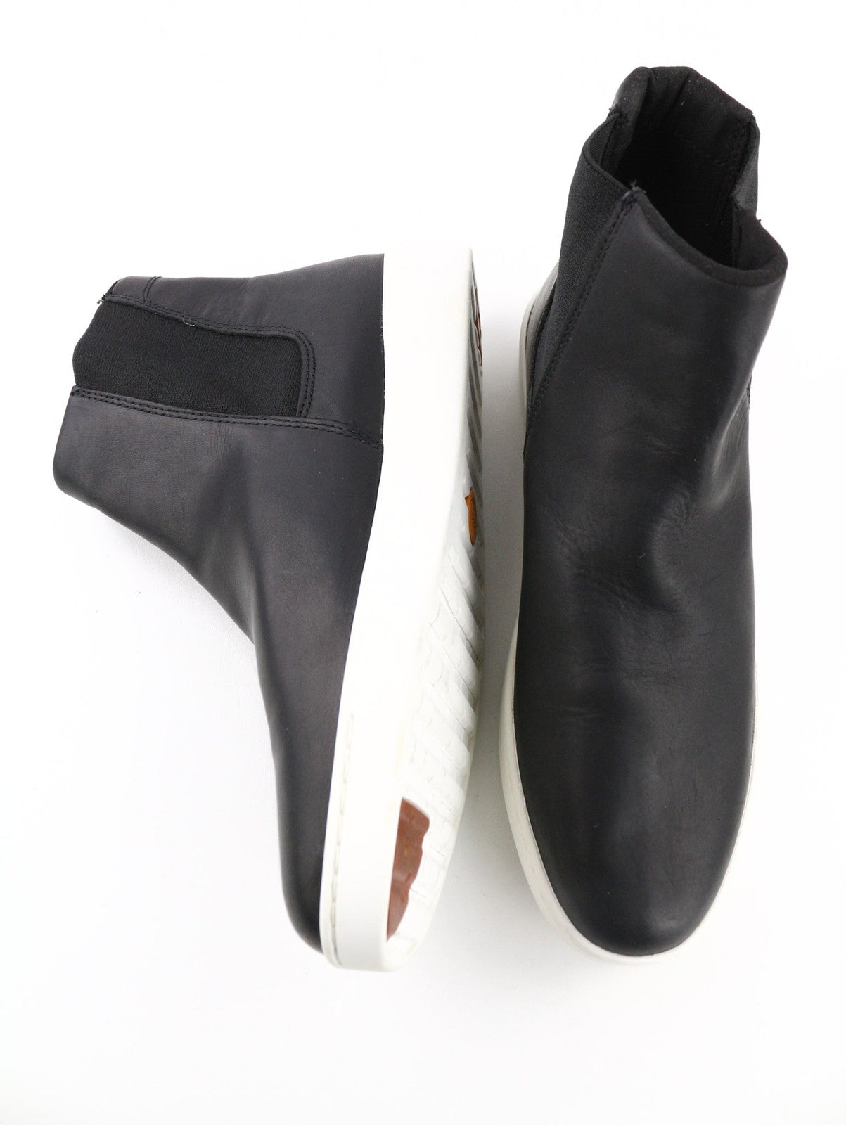 TIMBERLAND A2FUS moteriški juodi ReBOTL batai, odiniai, aukštakulniai, EU41, UK7.5, šoniniai 