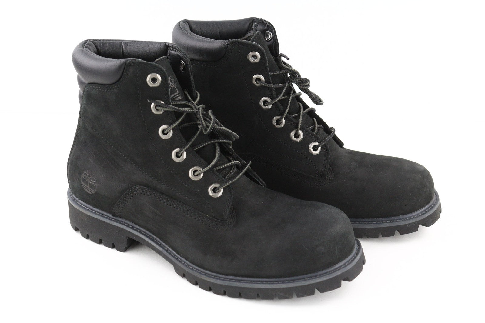 TIMBERLAND 6939R vyriški juodi odiniai batai, EU41.5, 7.5, aukštakulniai, apvali nosis, suvarstomi 