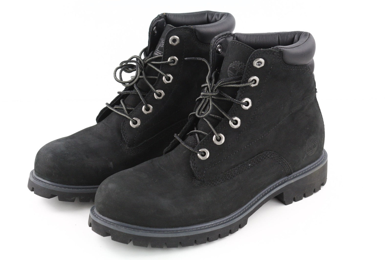 TIMBERLAND 6939R vyriški juodi odiniai batai, EU41.5, 7.5, aukštakulniai, apvali nosis, suvarstomi 