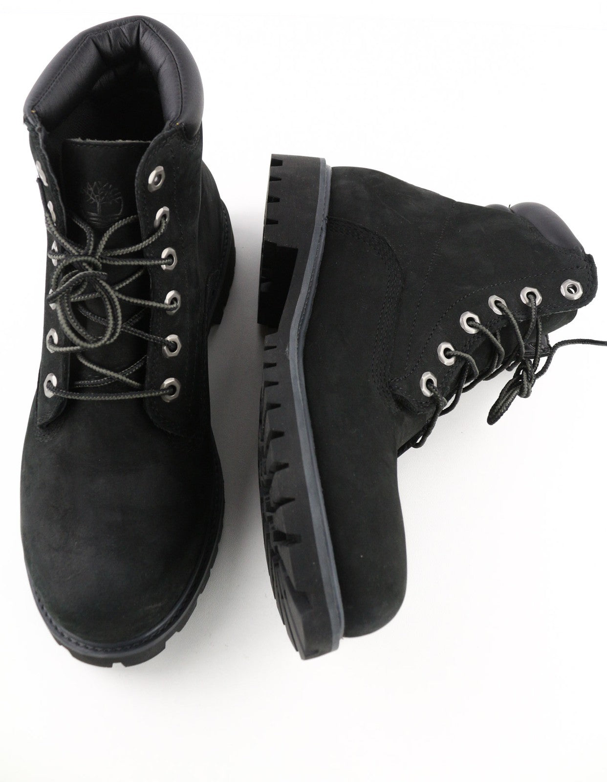 TIMBERLAND 6939R vyriški juodi odiniai batai, EU41.5, 7.5, aukštakulniai, apvali nosis, suvarstomi 