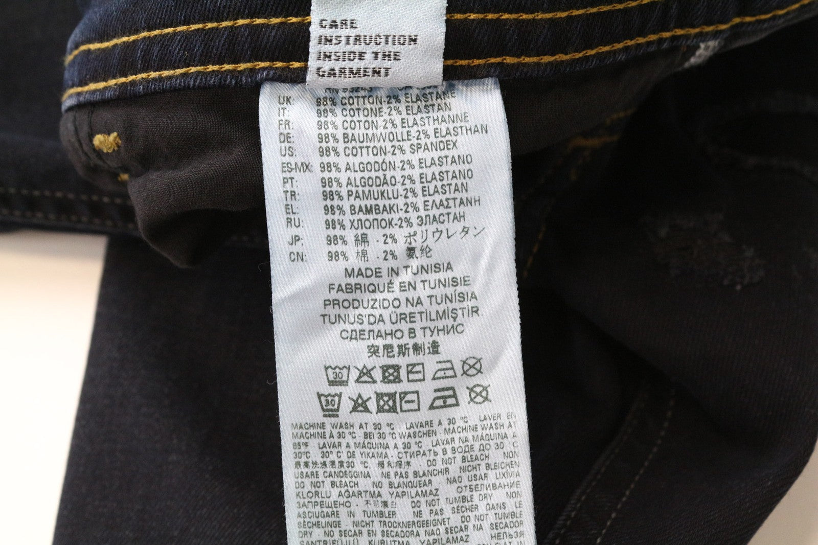 DIESEL Thommer 069GM vyriški džinsai W28/L32 mėlyni, aptempti, tamprūs, su defektais užtrauktuku 