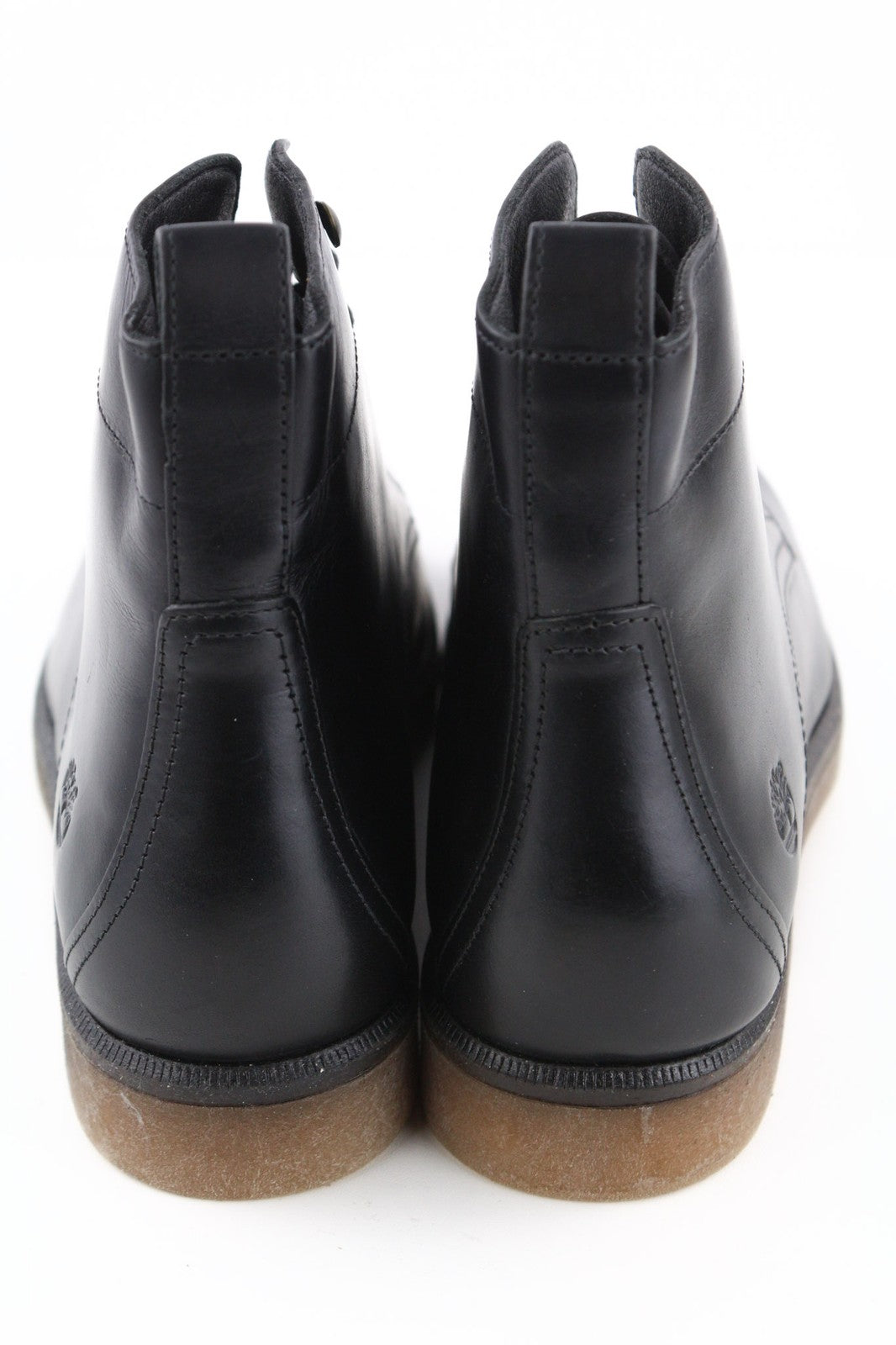 TIMBERLAND A2JK7 moteriški aulinukai, EU41.5, UK7.5, juodi, odiniai, su raišteliais ir užtrauktuku, blizgūs. 