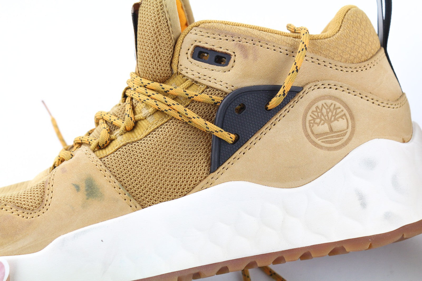 TIMBERLAND A2BK8 vyriški sportbačiai EU40 UK6.5 žali Stride ReBOTL odiniai suvarstomi bateliai 