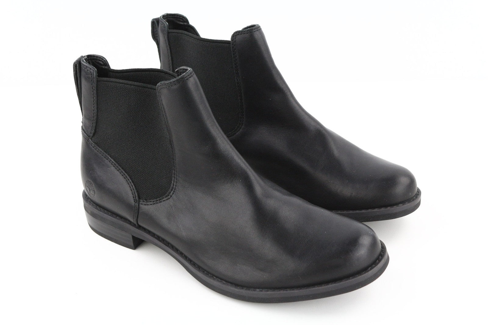 TIMBERLAND A1KHL moteriški batai EU40.5 UK6.5 juodi odiniai vidurio viršutiniai šoniniai įdėklai 