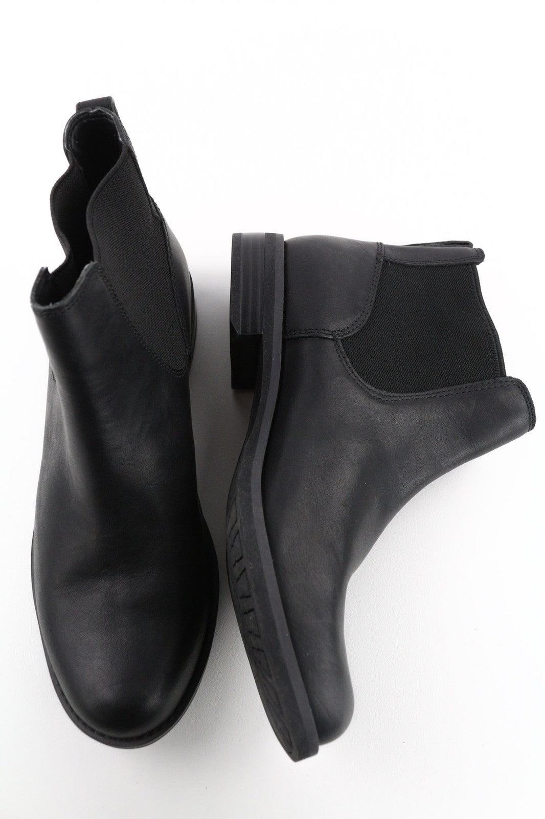 TIMBERLAND A1KHL moteriški juodi odiniai aulinukai su užtrauktuku šone, EU38, UK5, vidutinio ūgio viršutiniai batai. 