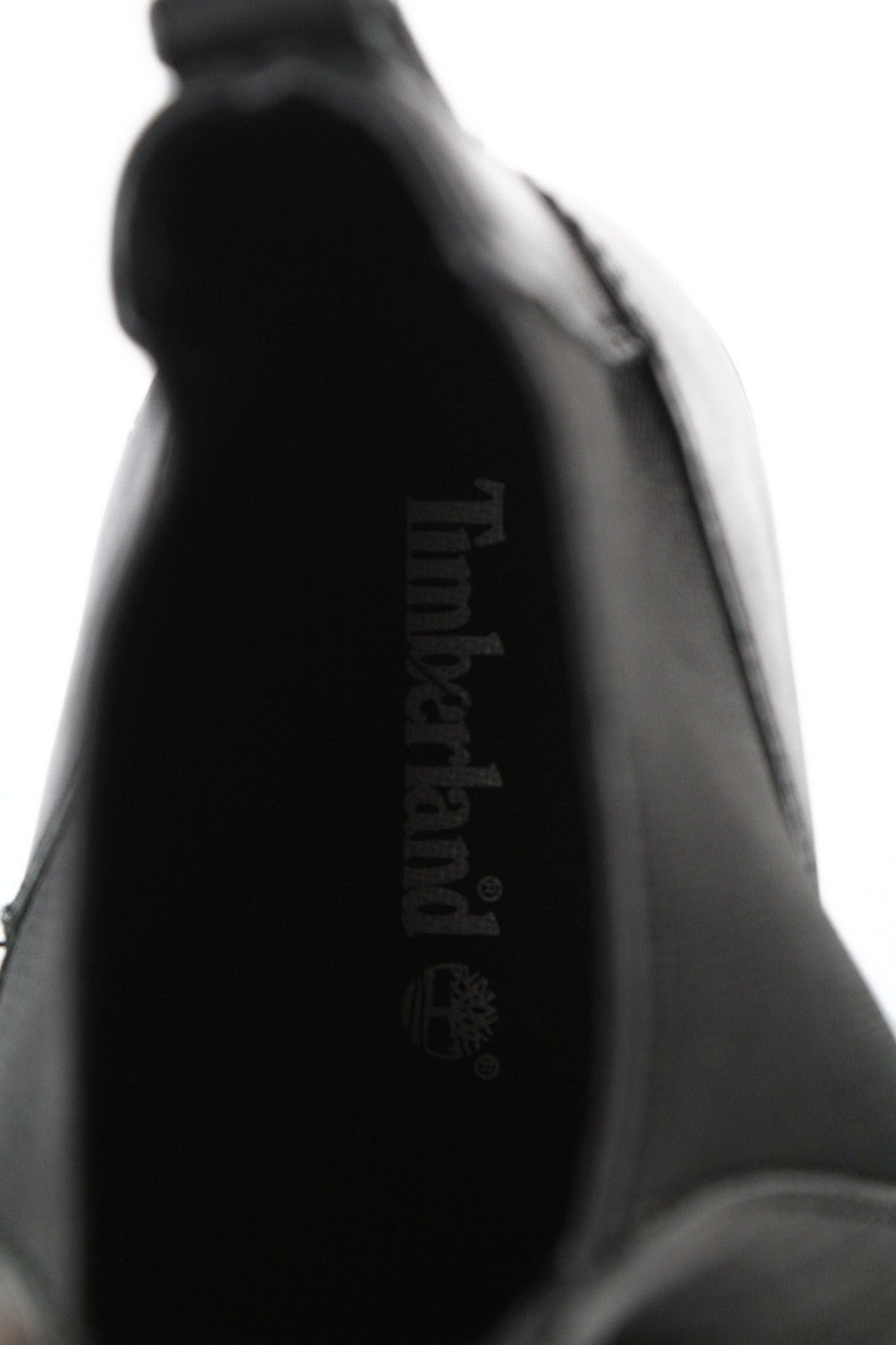 TIMBERLAND A1KHL moteriški juodi odiniai aulinukai su užtrauktuku šone, EU38, UK5, vidutinio ūgio viršutiniai batai. 