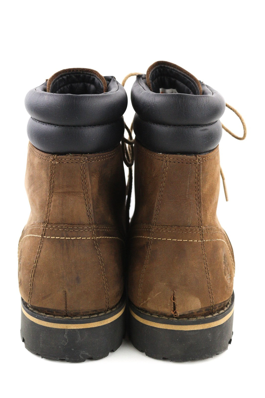 TIMBERLAND 6857B Men's Boots EU42 UK8 Brown Leather Waterproof Aged Lace Ankle