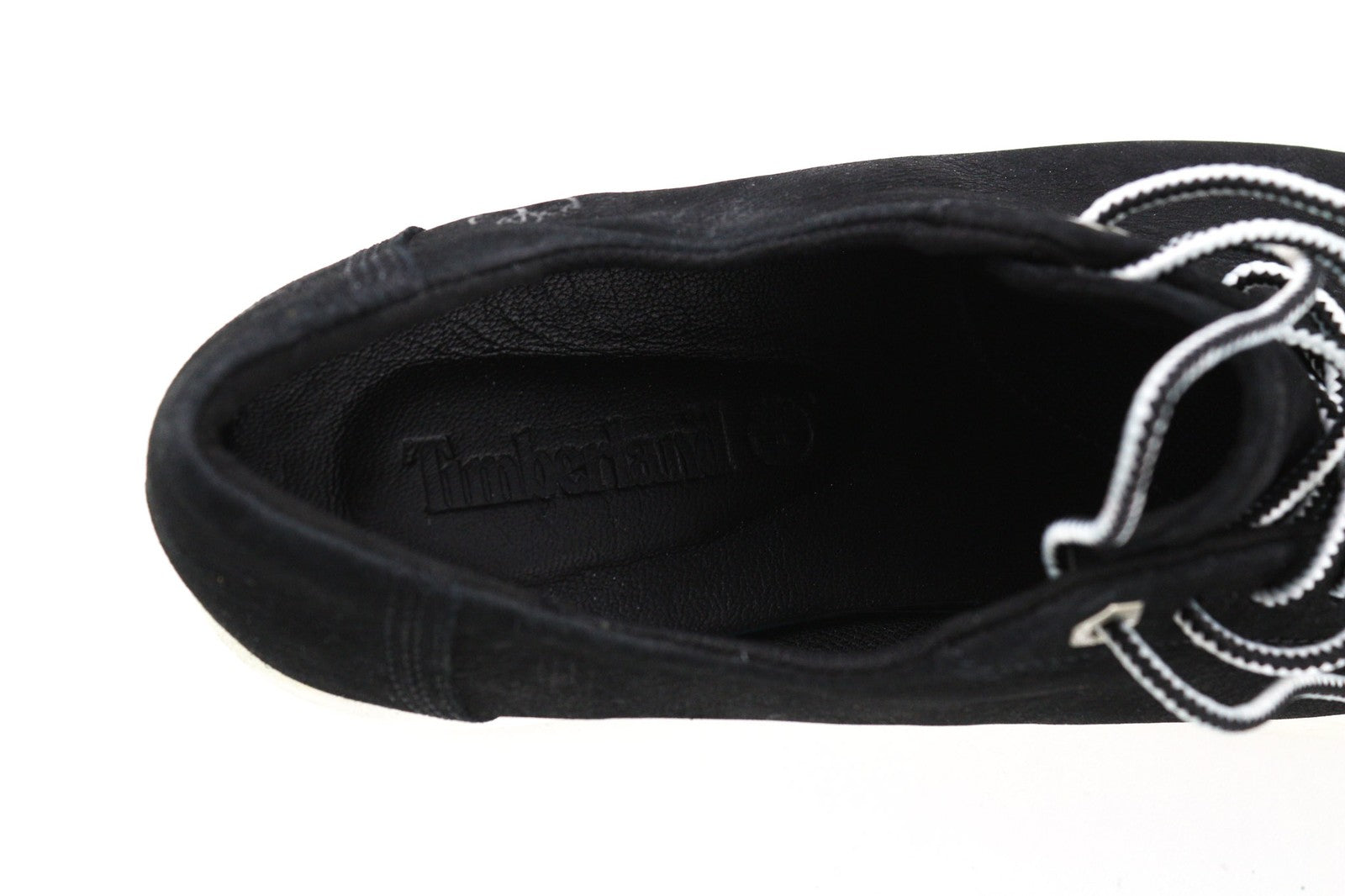 TIMBERLAND A1ST6 moteriški sportbačiai EU38 UK5 juodi odiniai žemapadžiai su raišteliais 