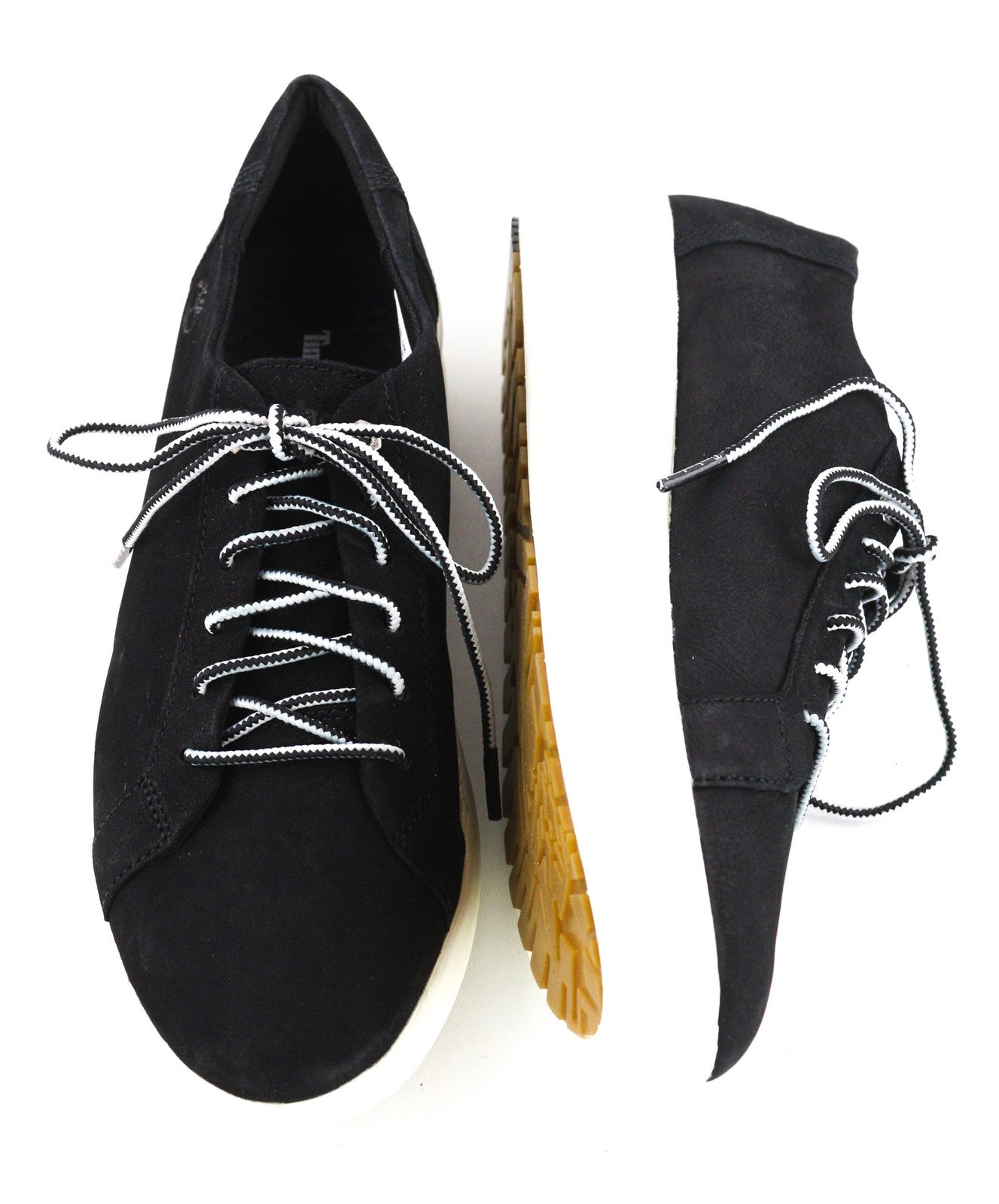 TIMBERLAND A1ST6 moteriški sportbačiai EU38 UK5 juodi odiniai žemapadžiai su raišteliais 