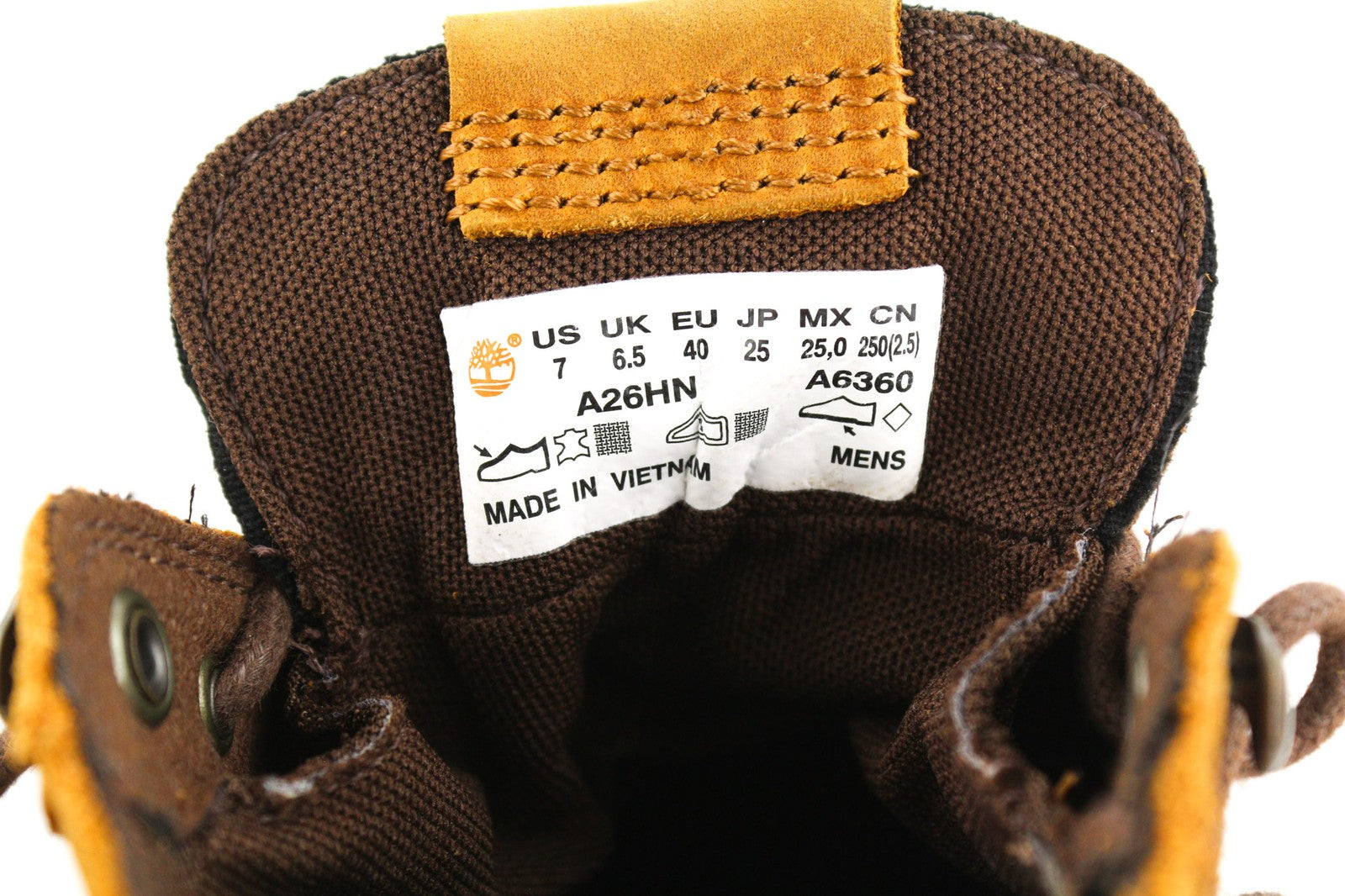 TIMBERLAND A26HN Men Boots EU40 UK6.5 Brown Leather Waterproof ReBOTL TimberDry