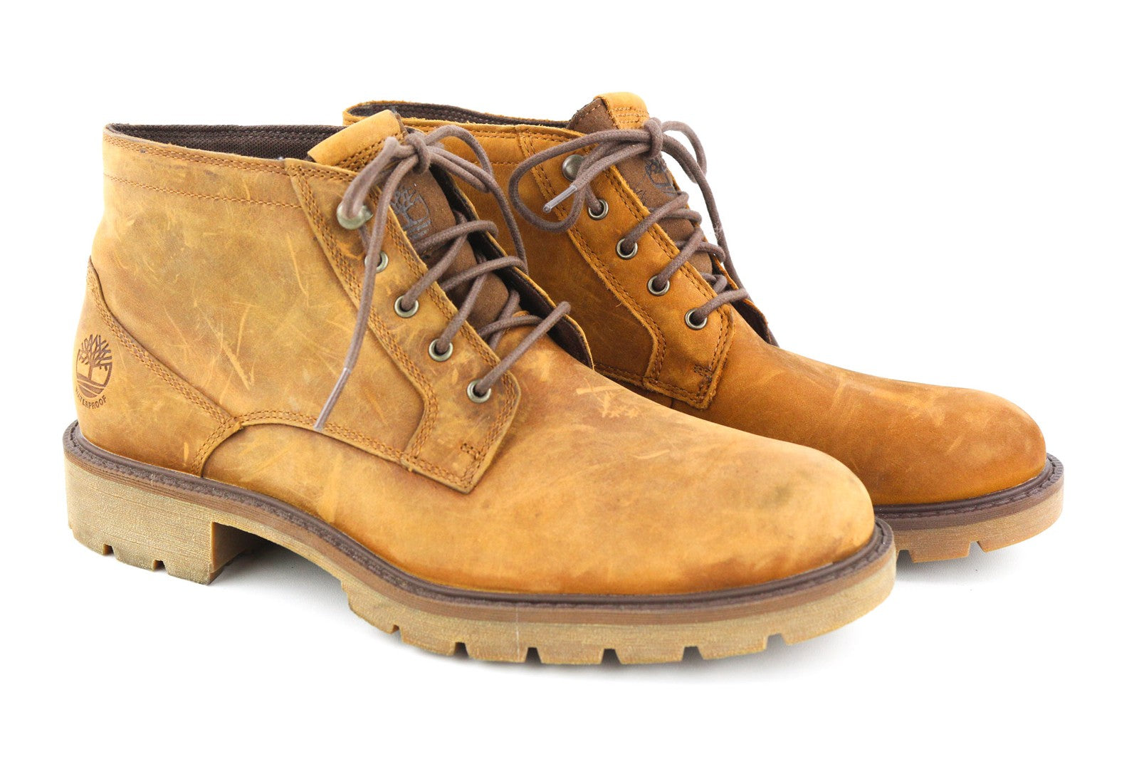 TIMBERLAND A26HN Men Boots EU40 UK6.5 Brown Leather Waterproof ReBOTL TimberDry