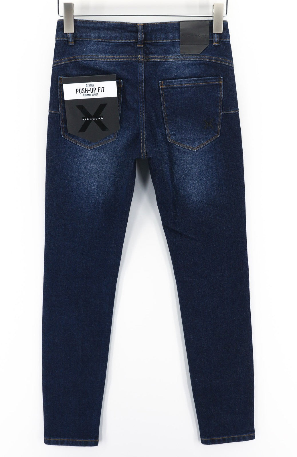 JOHN RICHMOND Aisha Women's Jeans W26 Push-Up Normal Waist Blue Washed Zip