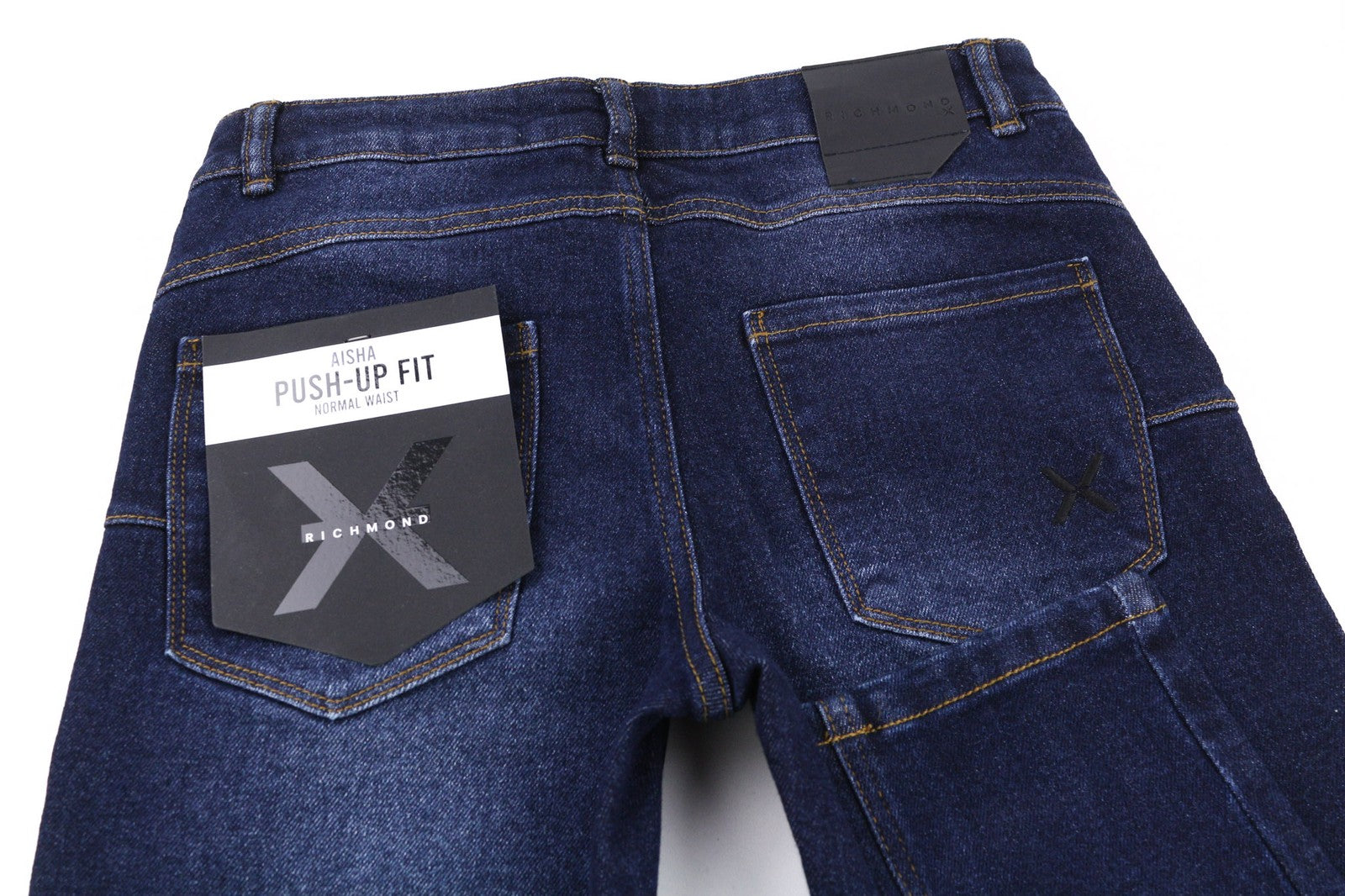 JOHN RICHMOND Aisha Women's Jeans W26 Push-Up Normal Waist Blue Washed Zip