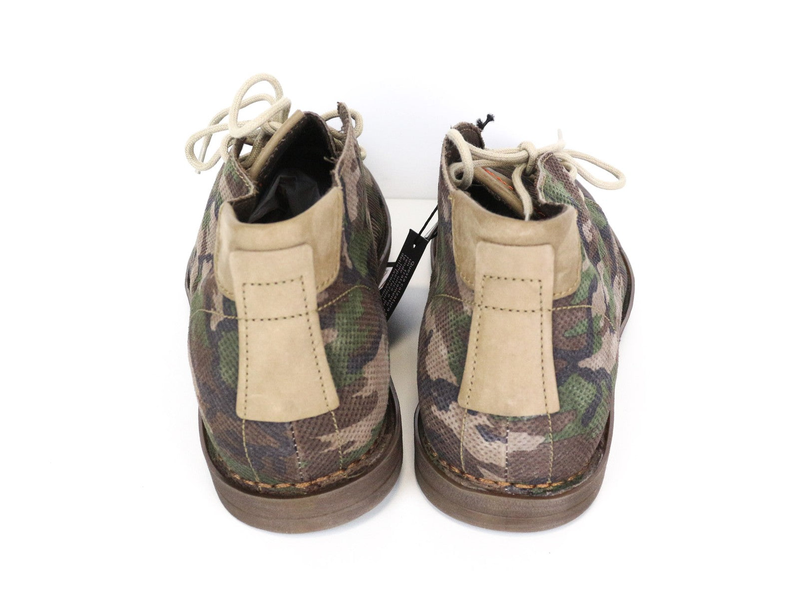 REPLAY vyriški laisvalaikio batai EU46 rudi, aukštakulniai, suvarstomi, kamufliažinio rašto, odiniai 