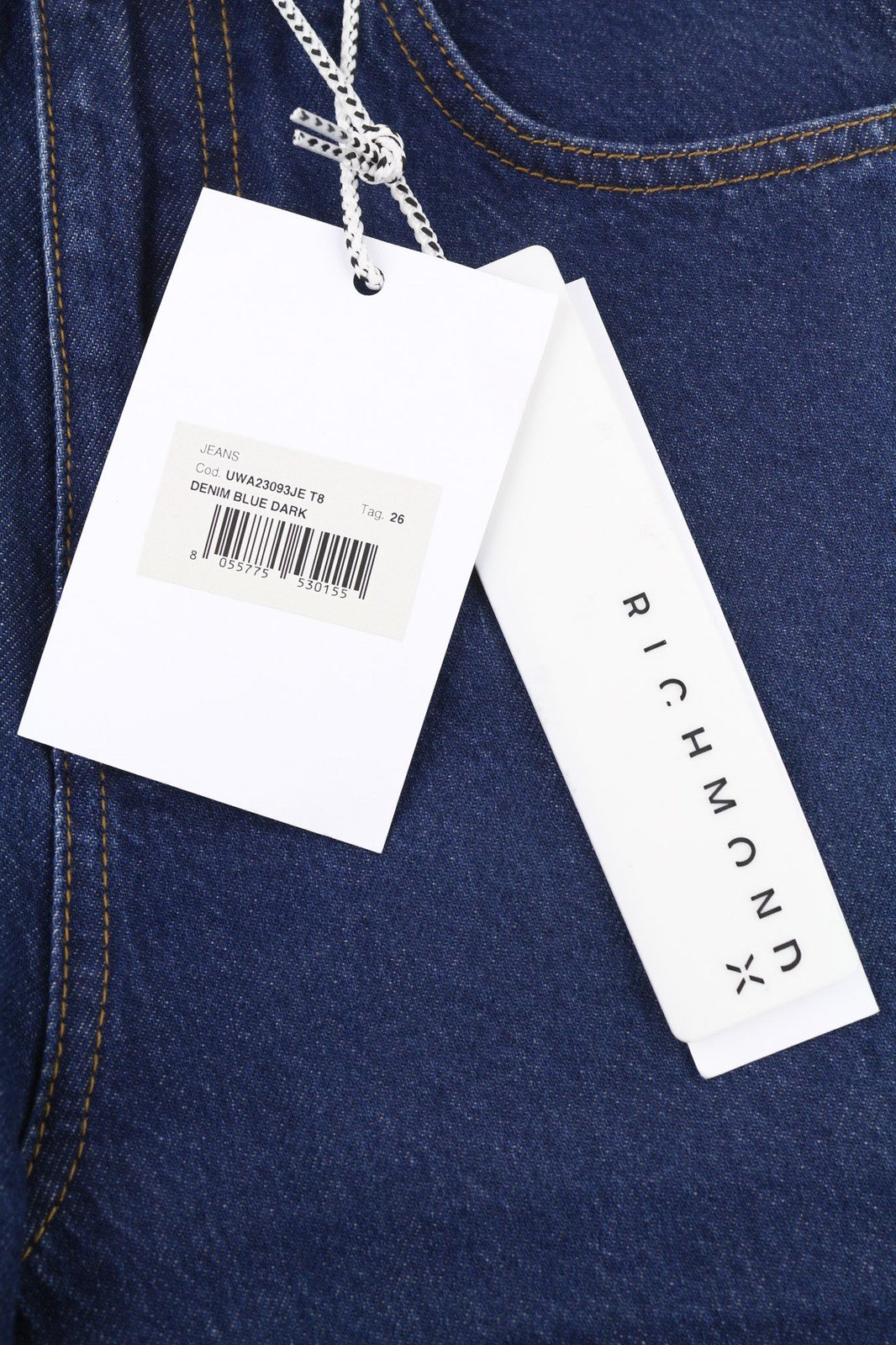 JOHN RICHMOND Bloom Women's Jeans W26 Mom Fit High Waist Dark Blue Denim