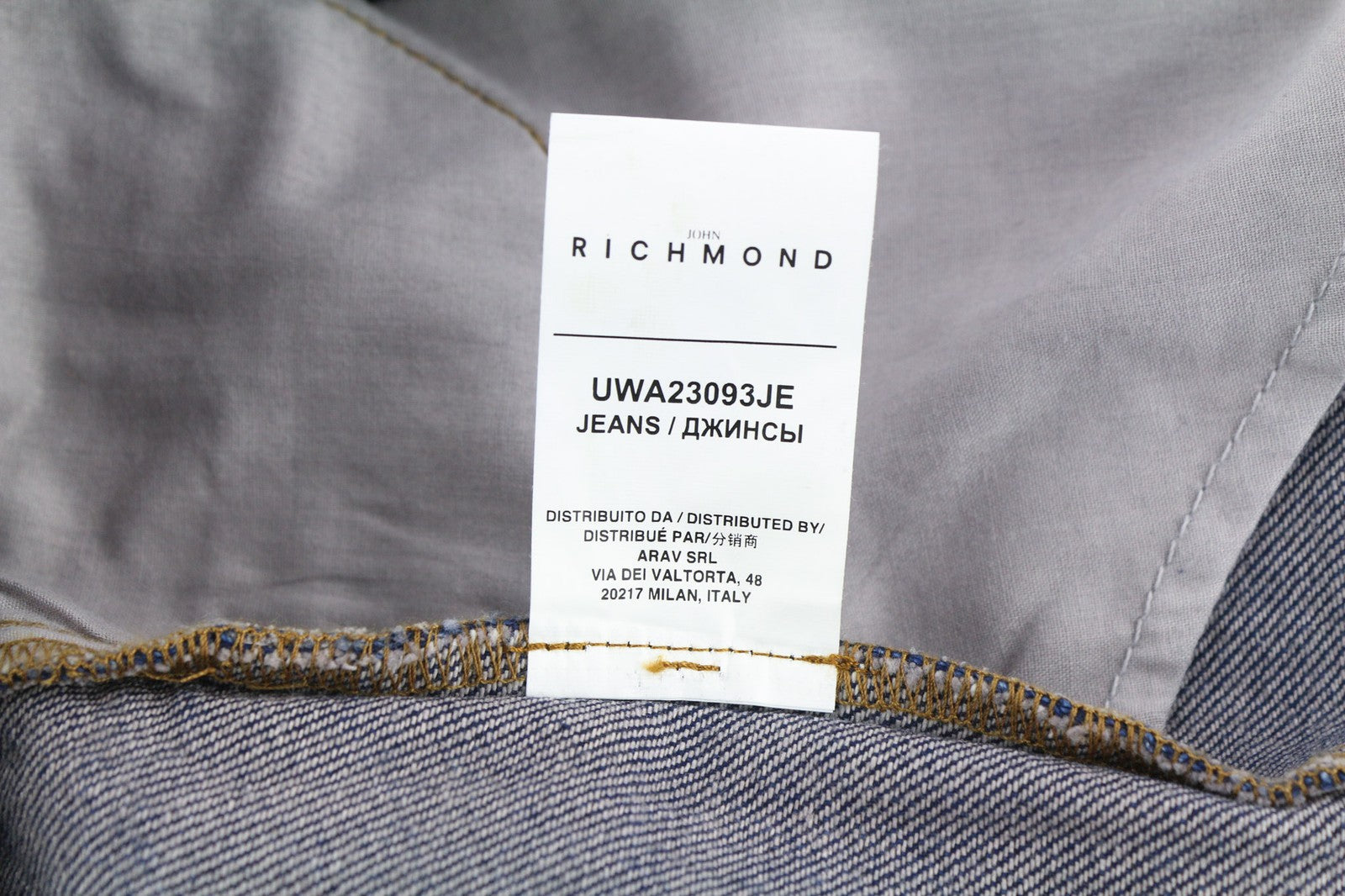 JOHN RICHMOND Bloom Women's Jeans W26 Mom Fit High Waist Dark Blue Denim