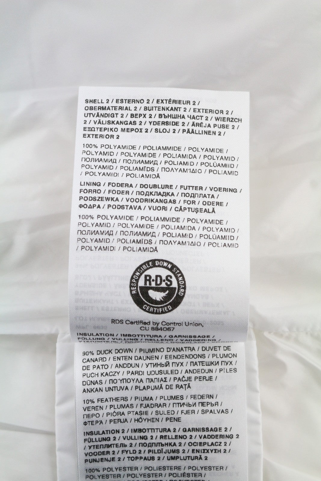 WOOLRICH minkšto apvalkalo pūkinė dygsniuota hibridinė moteriška striukė S, balta, su pūkų užpildu RRP520 