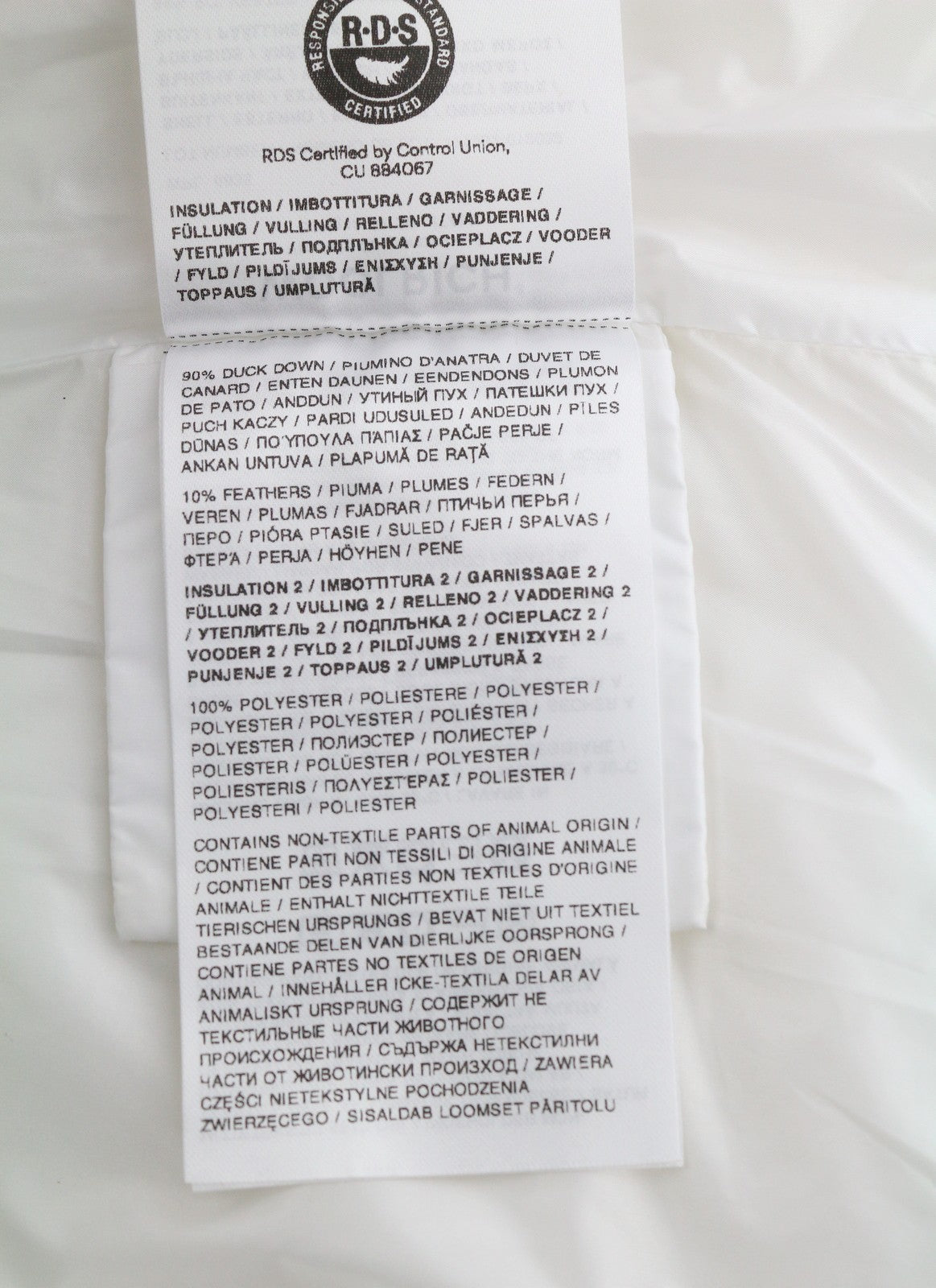 WOOLRICH minkšto apvalkalo pūkinė dygsniuota hibridinė moteriška striukė S, balta, su pūkų užpildu RRP520 