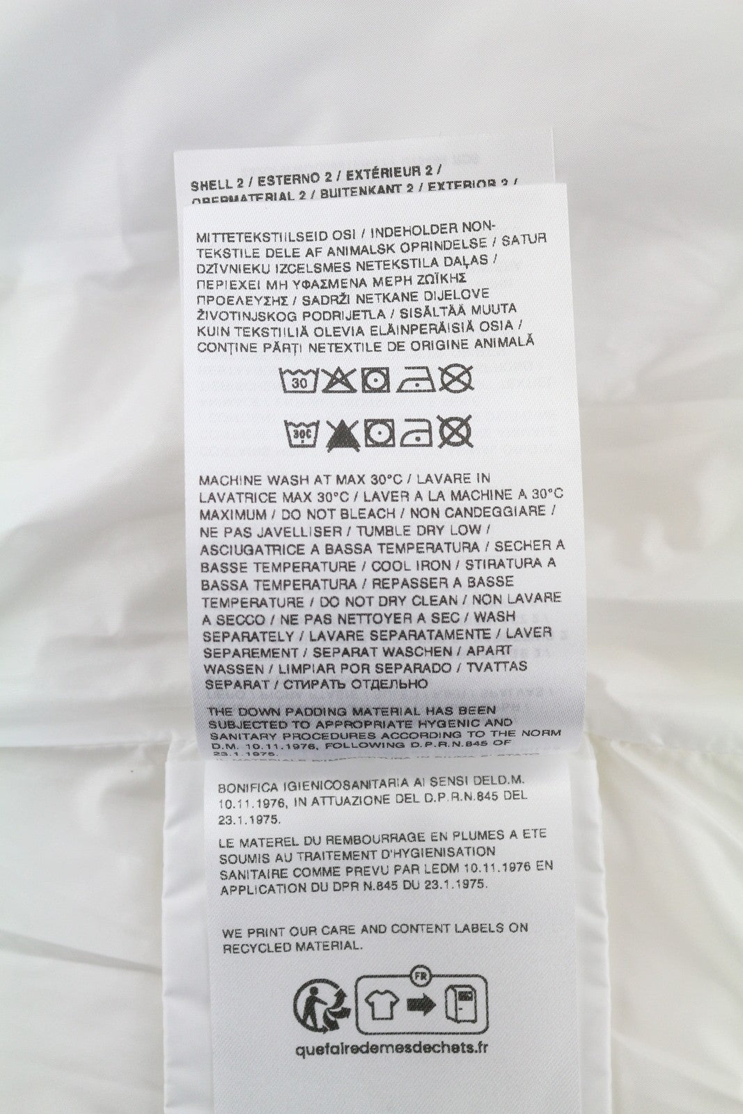 WOOLRICH minkšto apvalkalo pūkinė dygsniuota hibridinė moteriška striukė S, balta, su pūkų užpildu RRP520 