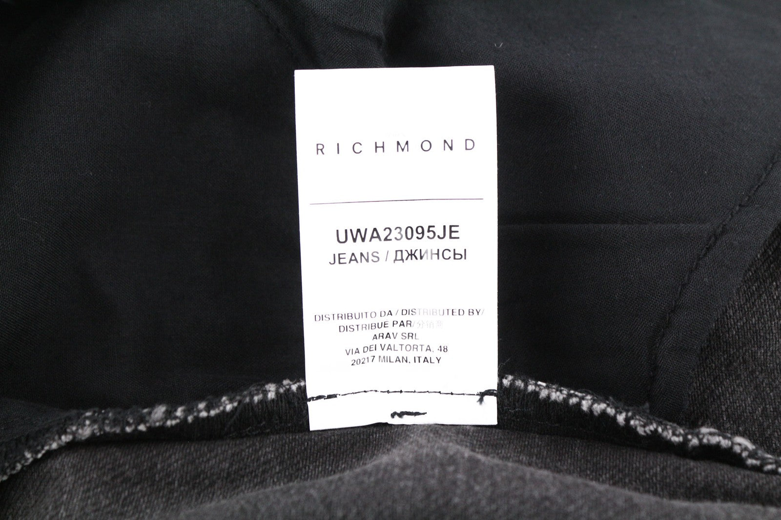 RICHMOND Bloom Women's Jeans W26 Mom Fit High Waist Washed Black Denim Logo