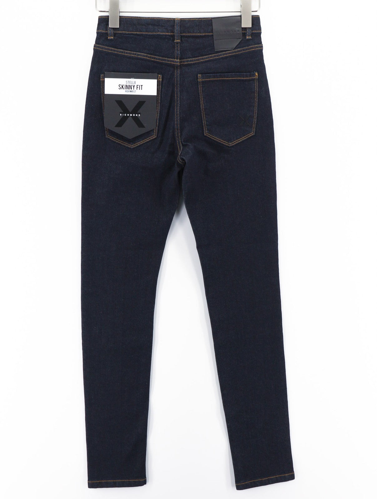 JOHN RICHMOND Stella Women's Jeans W26 Skinny High Waist Blue Denim Zipper