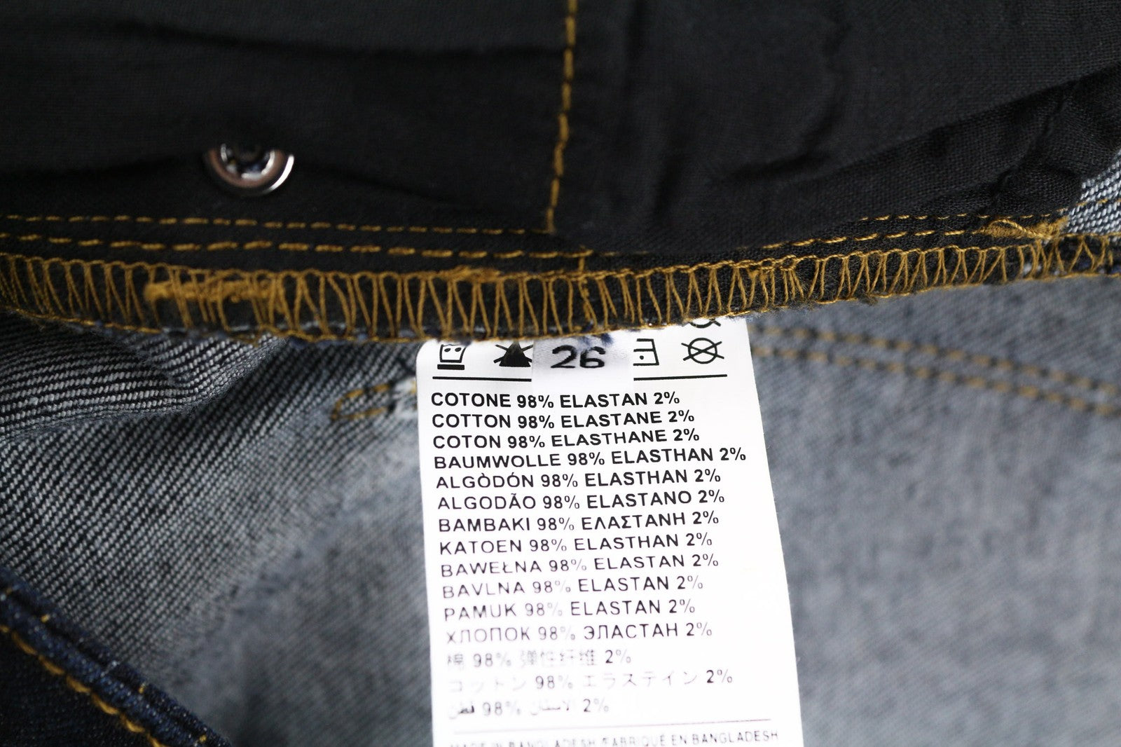 JOHN RICHMOND Stella Women's Jeans W26 Skinny High Waist Blue Denim Zipper