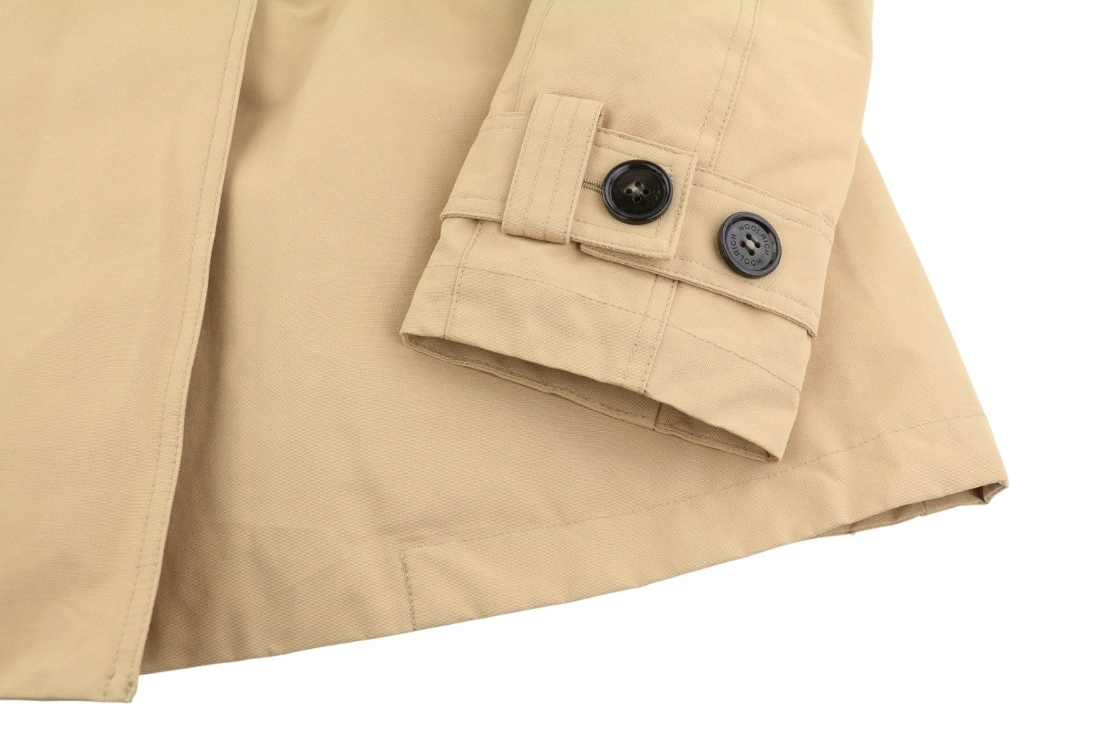 WOOLRICH dvieilis 2in1 moteriškas lietpaltis su gobtuvu S dydžio, smėlio spalvos, Primaloft PPR870 