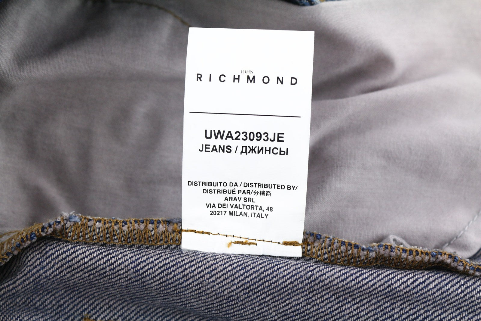 JOHN RICHMOND Bloom Women's Jeans W26 High Waist Mom Fit Blue Washed Zip