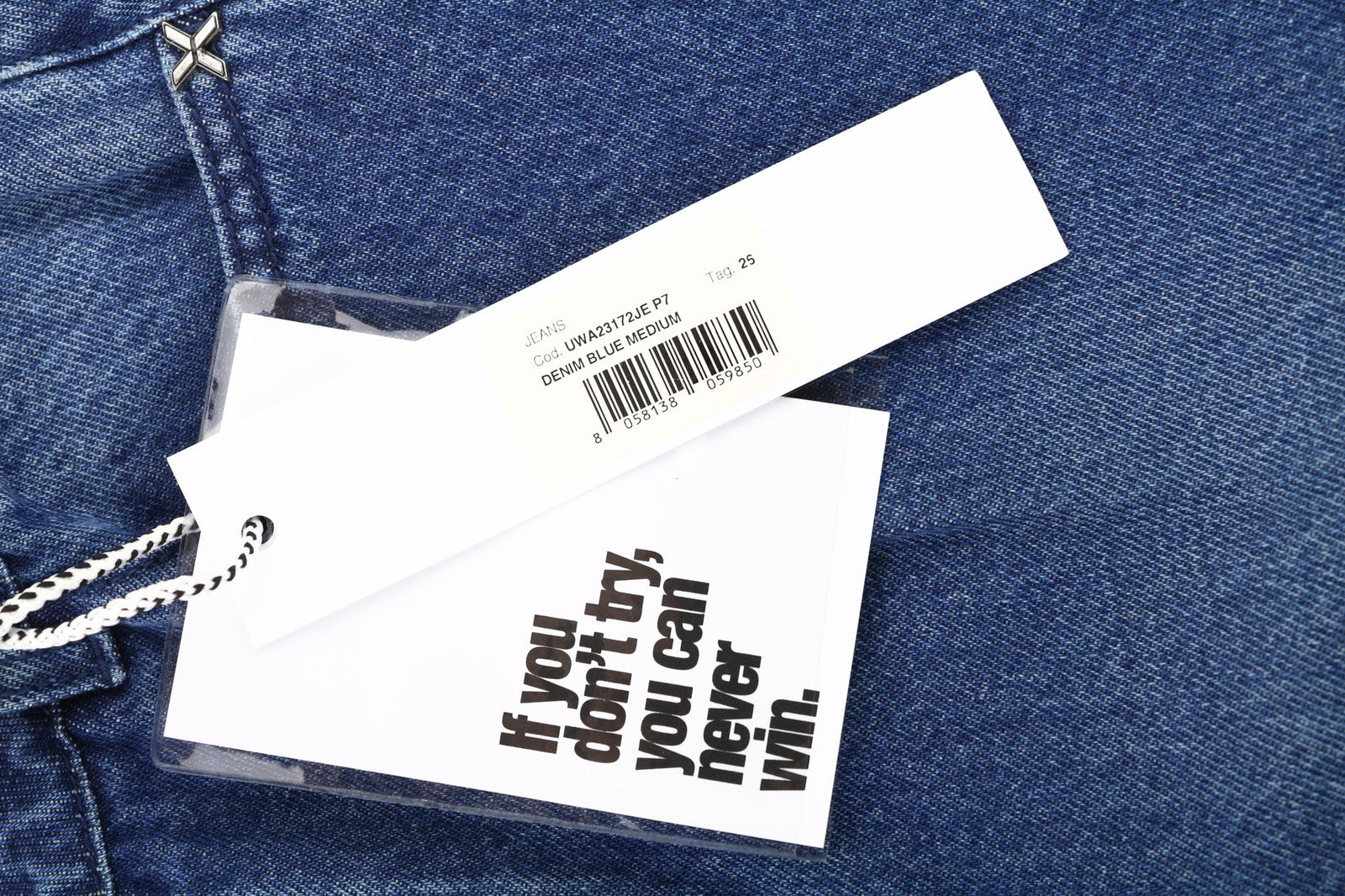 JOHN RICHMOND Women's Jeans W26 Regular Cargo Style Mid Blue Washed Zip Denim