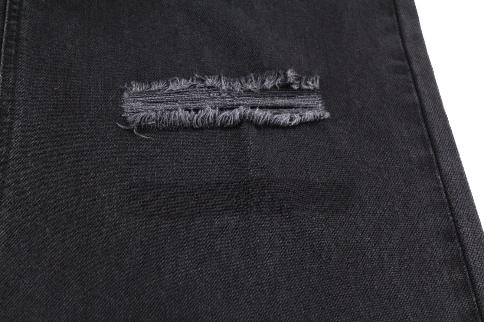 JOHN RICHMOND Icy Women's Jeans W26 High Waist Wide Leg Distressed Black Denim