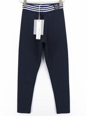 RICHMOND moteriškos tamprės S dydžio safyro mėlynos spalvos, tamprios, aukštu juosmeniu, užtrauktuku ir logotipu. 