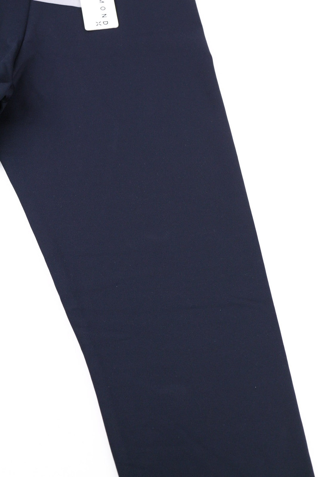 RICHMOND moteriškos tamprės S dydžio safyro mėlynos spalvos, tamprios, aukštu juosmeniu, užtrauktuku ir logotipu. 