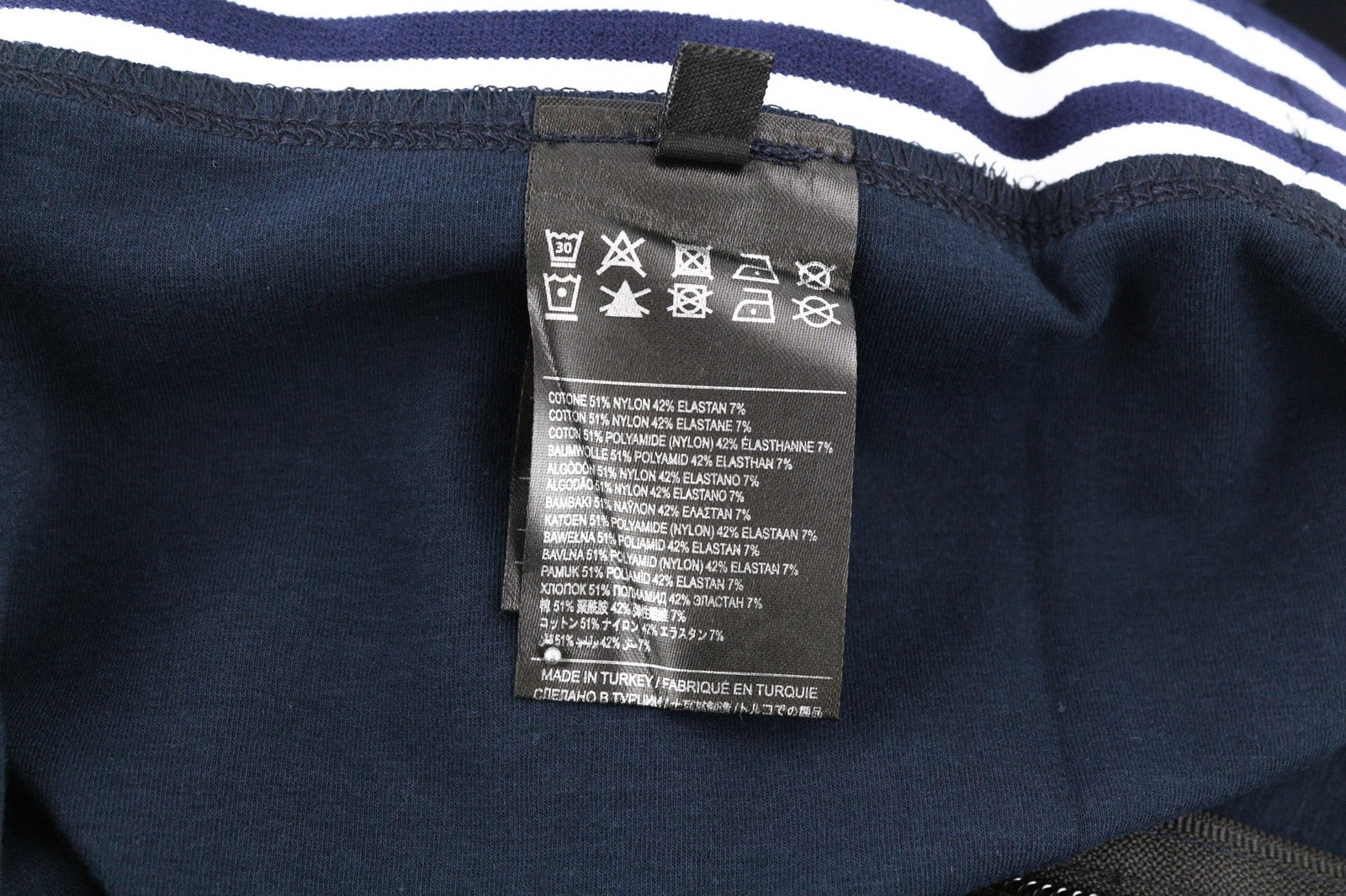 RICHMOND moteriškos tamprės S dydžio safyro mėlynos spalvos, tamprios, aukštu juosmeniu, užtrauktuku ir logotipu. 