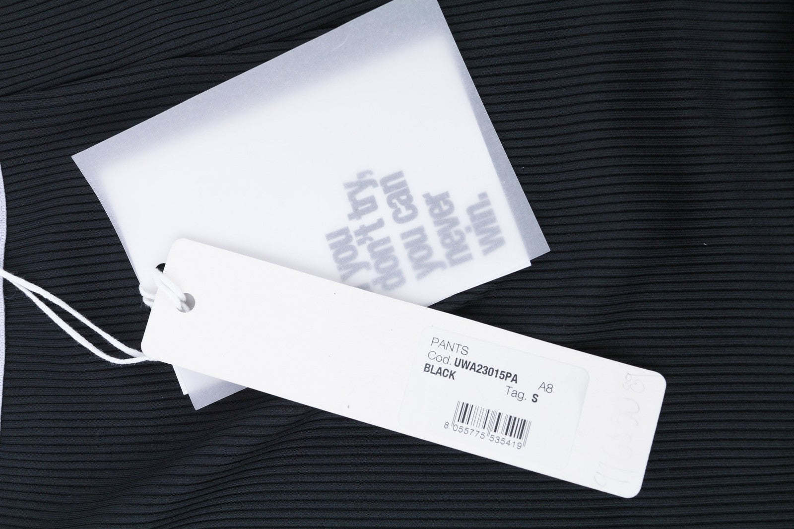 RICHMOND moteriškos kelnės S, juodos, platėjančios, tamprios, briaunotos, aukštu juosmeniu, visiems sezonams 