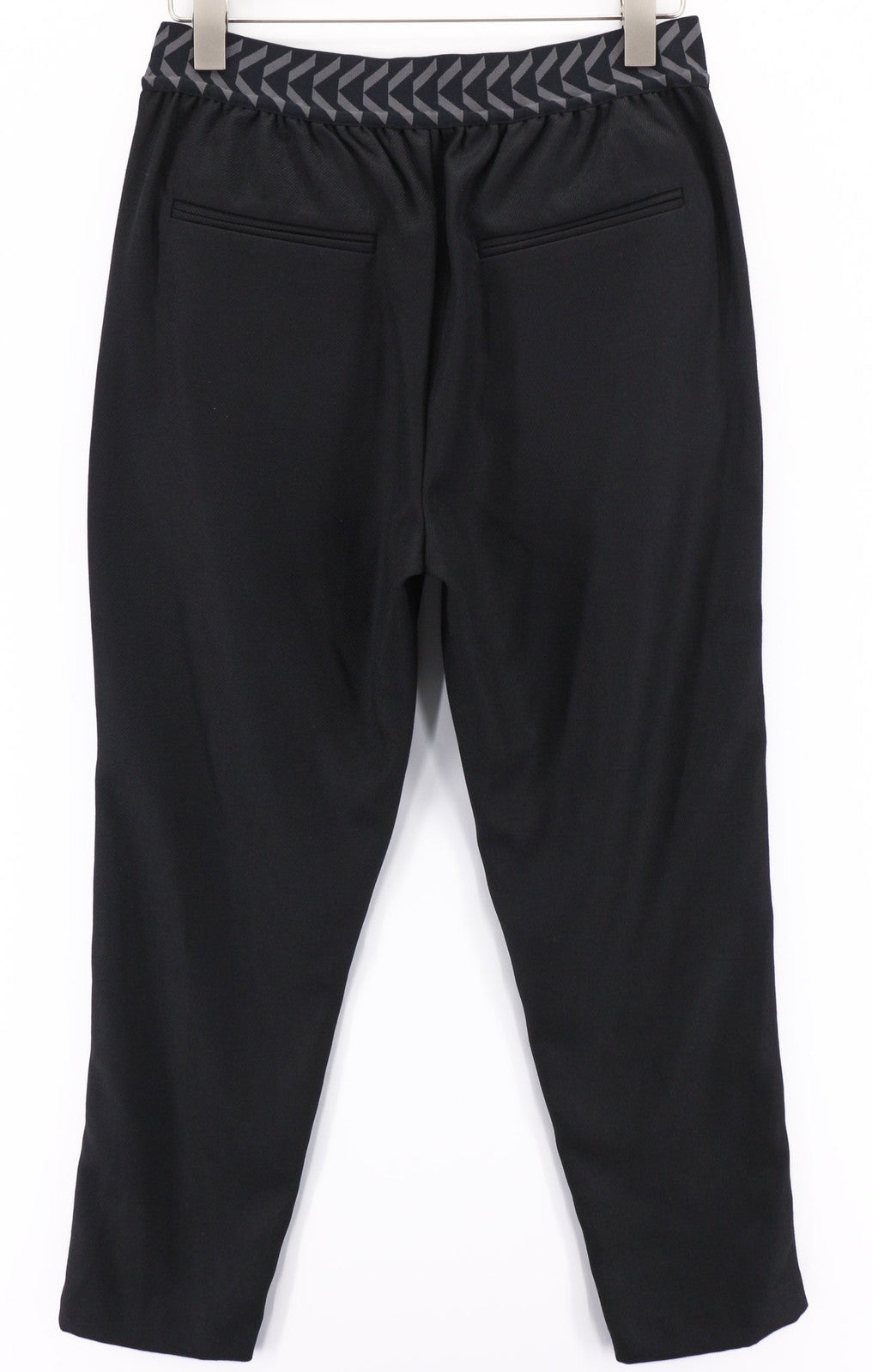 JOHN RICHMOND vyriškos kelnės M, juodos, plonos, laisvalaikio, vidutinio juosmens, su logotipu ir kišenėmis