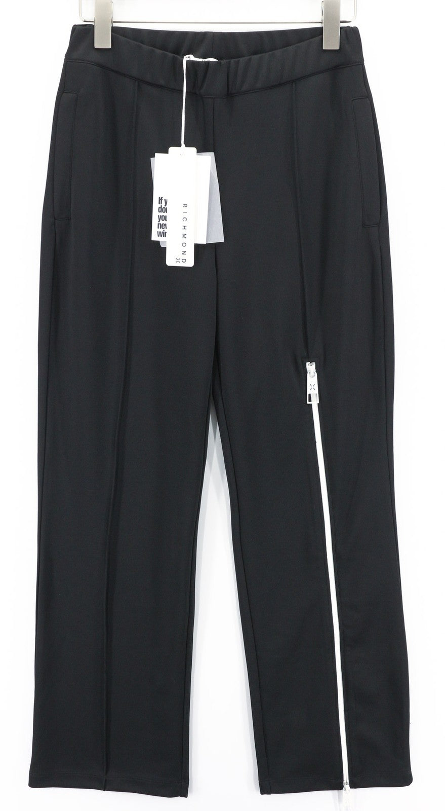 RICHMOND moteriškos kelnės S, juodos, tiesios, visiems sezonams, su užtrauktuku, kišenėmis klešnėse 