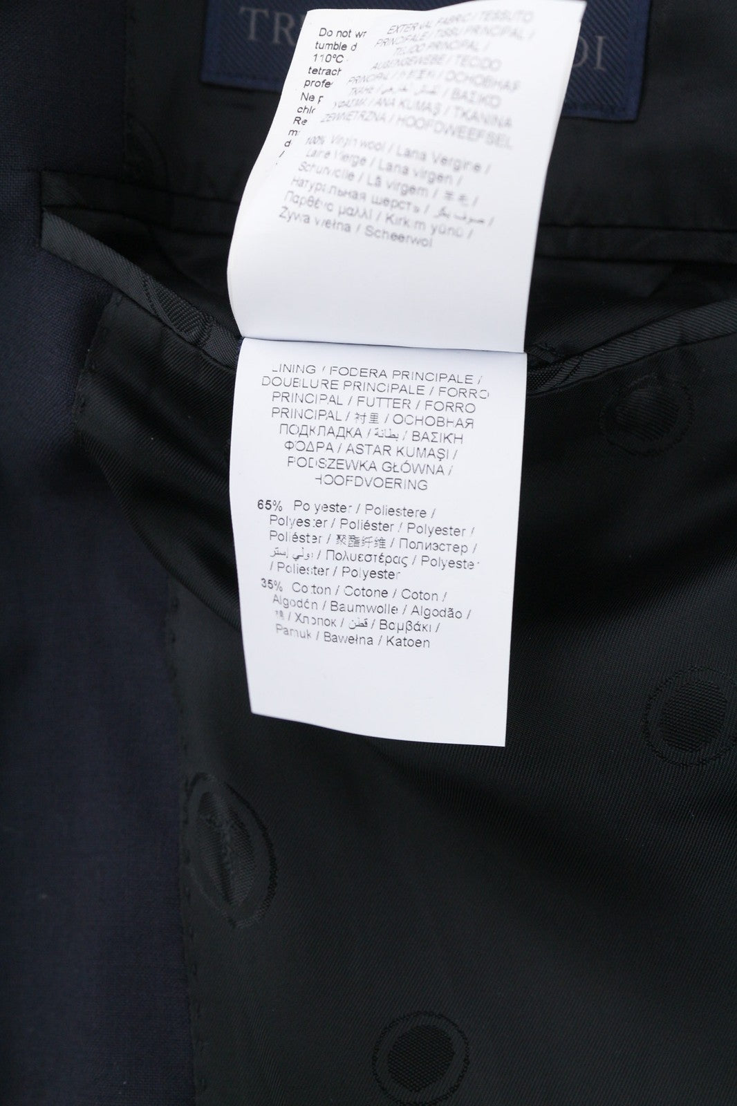 TRUSSARDI Men's Suit ~3XL Green Wool Single Breasted Double Vent Formal 2Pc